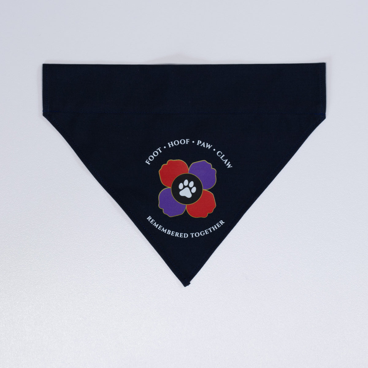 Foot Hoof Paw & Claw Remembrance Bundle | Bandana & Lead Sleeve Set