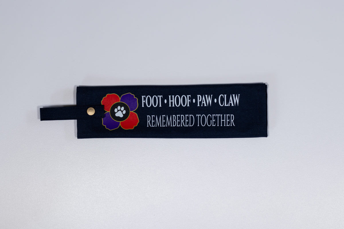 Foot Hoof Paw & Claw Remembrance Bundle | Bandana & Lead Sleeve Set