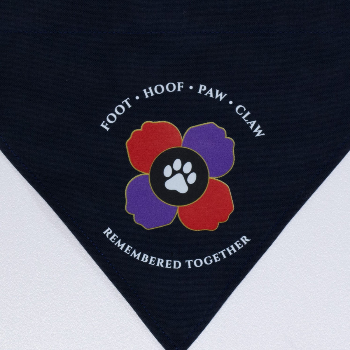 Foot Hoof Paw & Claw Remembrance Bundle | Bandana & Lead Sleeve Set