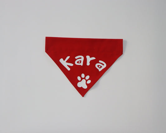 Personalised Pet Bandana - Paw Print