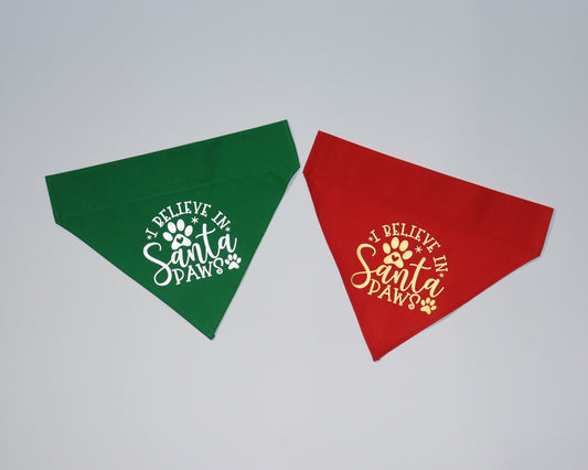 I Believe in Santa Paws – Christmas Dog Bandana