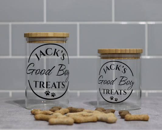 Good Boy Dog Treat Storage Jar