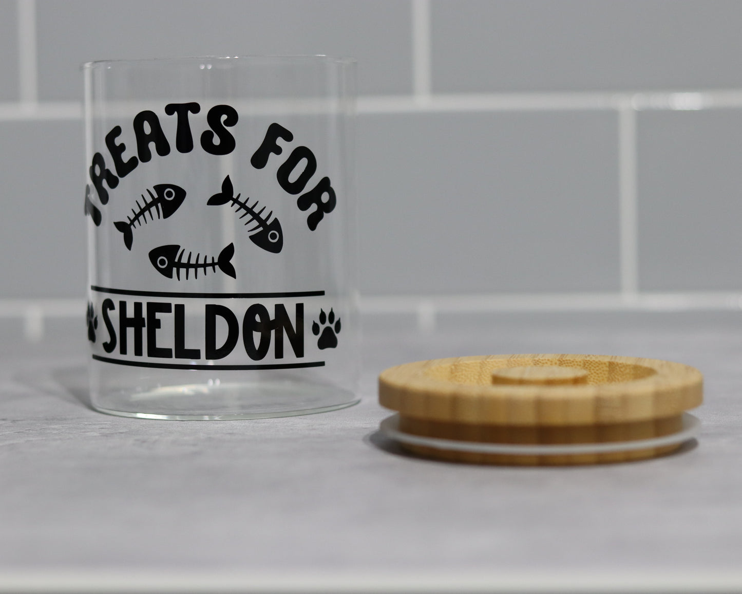 Purrfect Companion Cat Treat Storage Jar