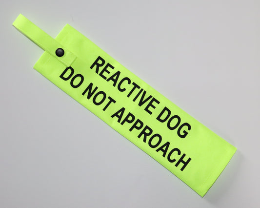 Reactive Dog - Do Not Approach Fluorescent Dog Lead Sleeve