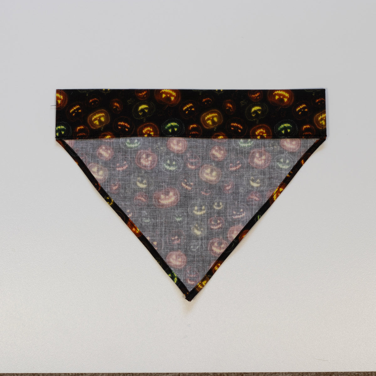 Pumpkin Patch Glow Jack-o'-Lantern Dog Bandana