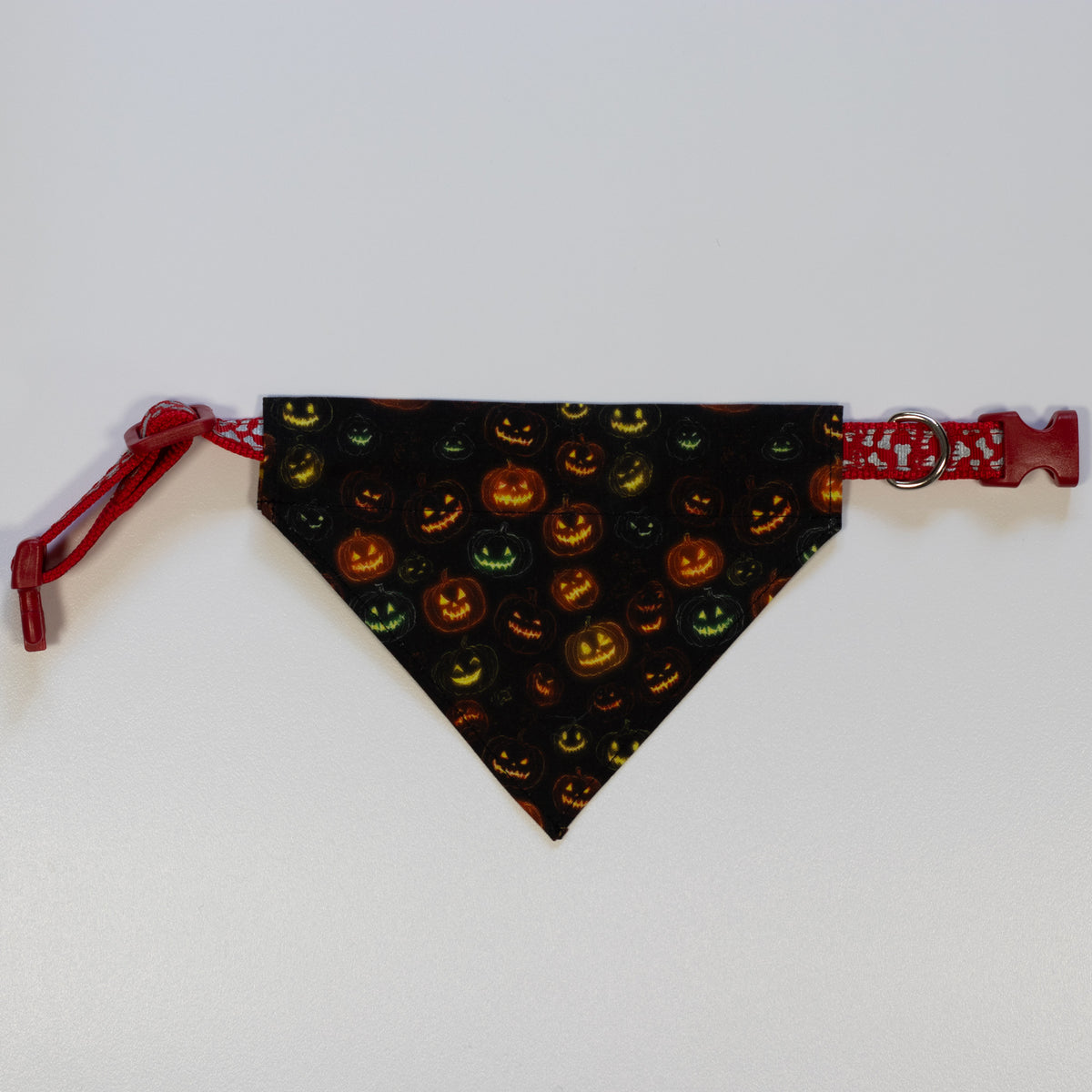 Pumpkin Patch Glow Jack-o'-Lantern Dog Bandana