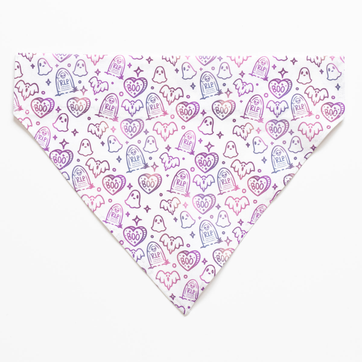 Spooky Sweet Pastel Ghost Dog Bandana